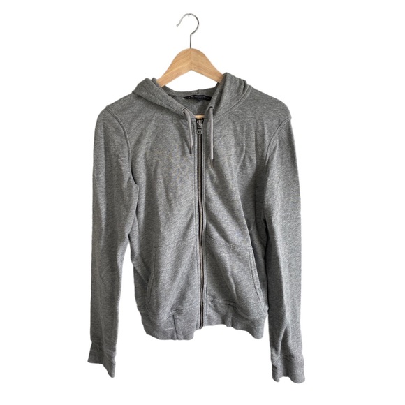 Armani Exchange Tops - Armani Exchange size Small Grey sports jacket Hoodie Sweatshirt kangaroo pockets